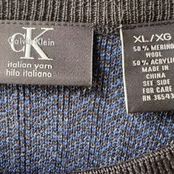 CK BLACK/BLUE SWEATER - Picture 4 of 4